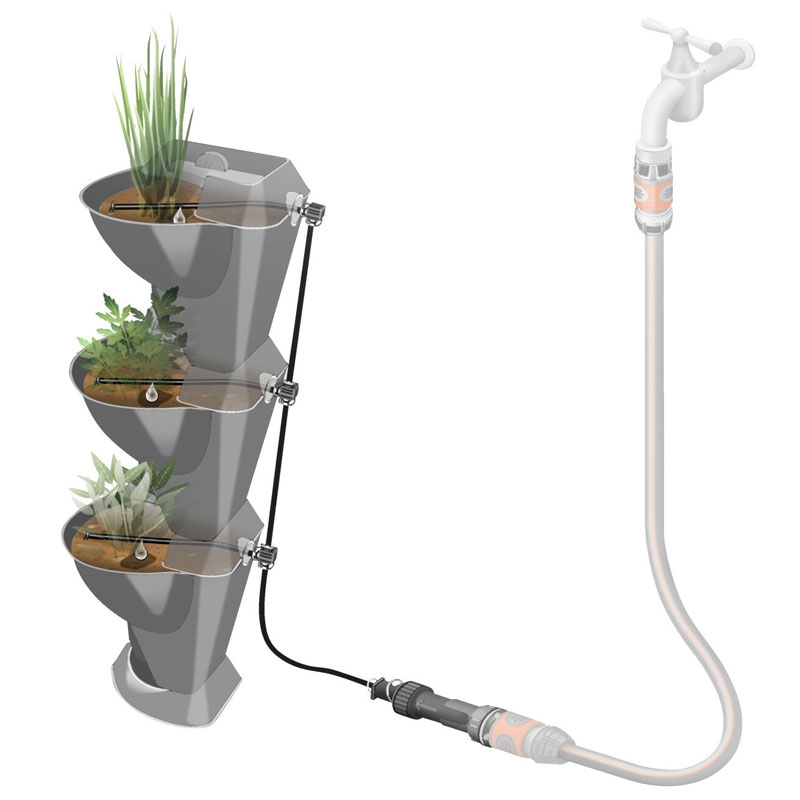 GARDENA 13157-20 NatureUp! Bewässerungsset Ecke Wasserhahn