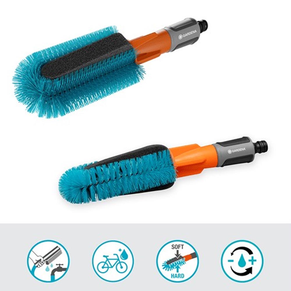 GARDENA 18865-34 Cleansystem Fahrrad Bürsten-Set