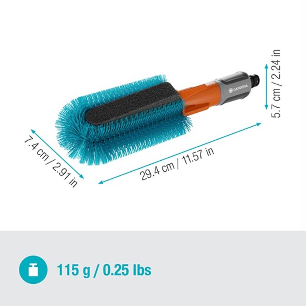 GARDENA 18865-34 Cleansystem Fahrrad Bürsten-Set