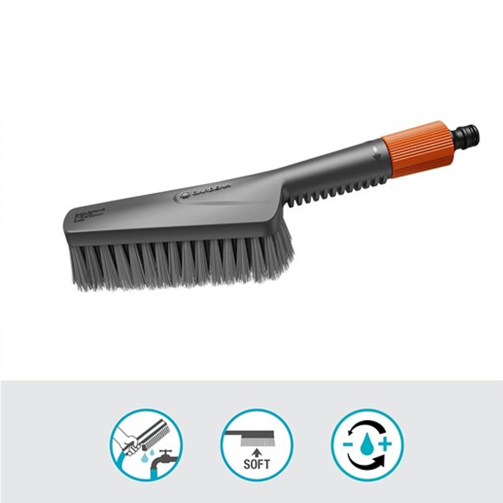 GARDENA 18860-20 Cleansystem Wasch-Set mit Handbürste S soft
