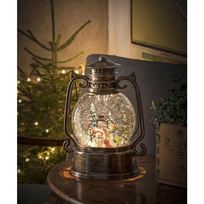 Konstsmide 2867-000 LED Kugellaterne Schneemänner