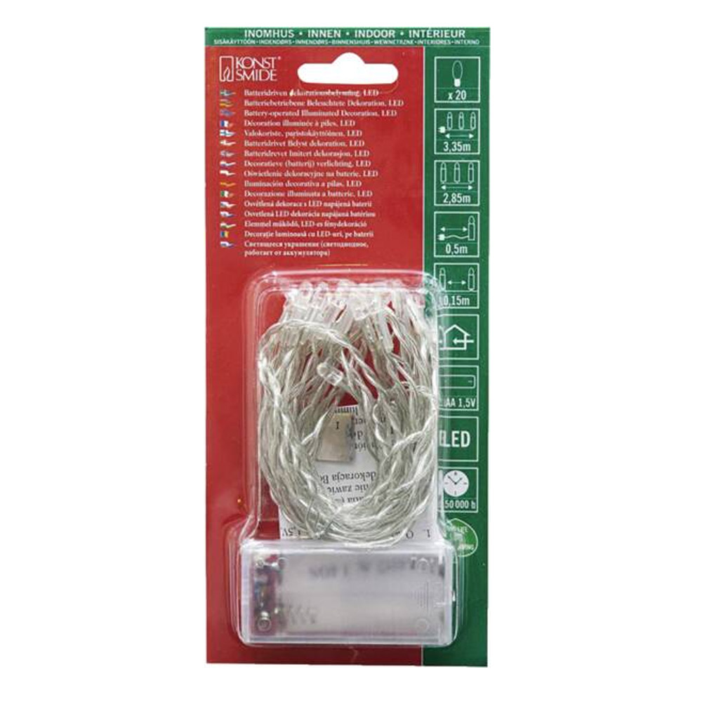 Konstsmide LED-Lichterkette 20er warmweiß (1408-103)