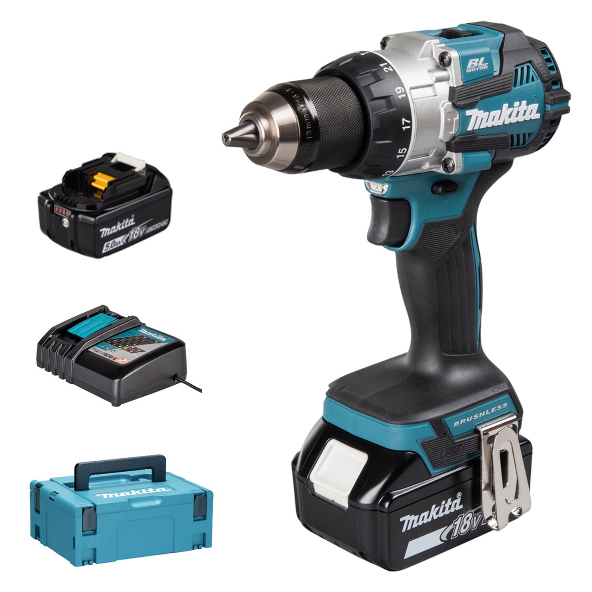 Makita DHP489RTJ Akku-Schlagbohrschrauber