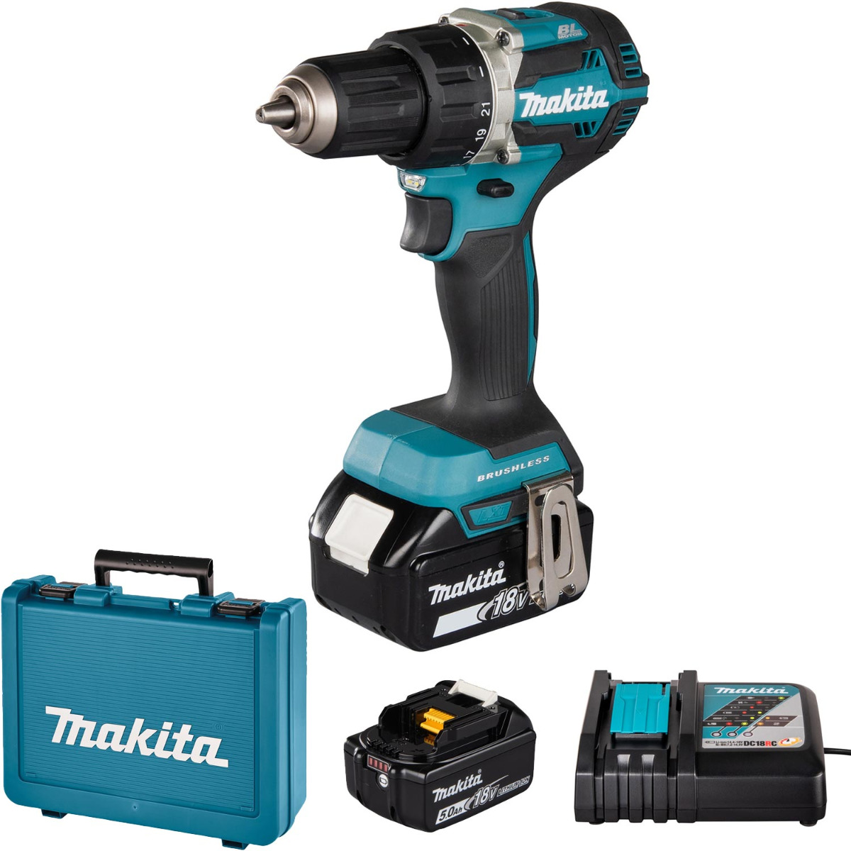 Makita DDF484RTE Akku-Bohrschrauber