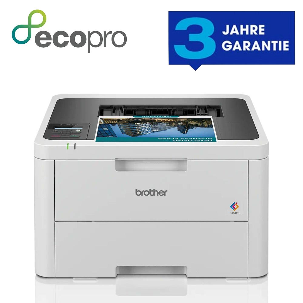 Brother HL-L3240CDW Kompakter Farb-LED-Drucker mit WLAN/LAN und Duplexdruck