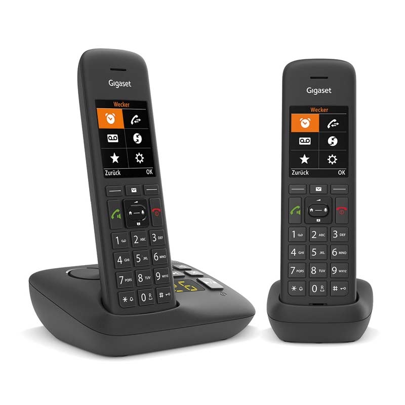 Gigaset C575A Duo Schnurlostelefon schwarz