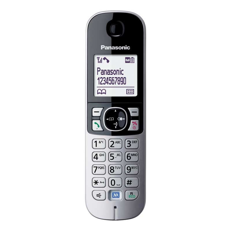 Panasonic KX-TG6821GB DECT-Schnurlostelefon mit Anrufbeantworter schwarz (2.Wahl)