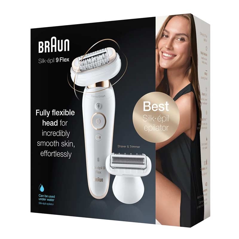 Braun Silk-épil 9 Flex SES 9002 3D Epilierer weiß/gold