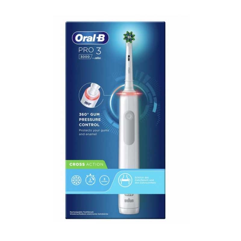 Oral-B Pro 3 3000 Elektrische Zahnbürste weiß