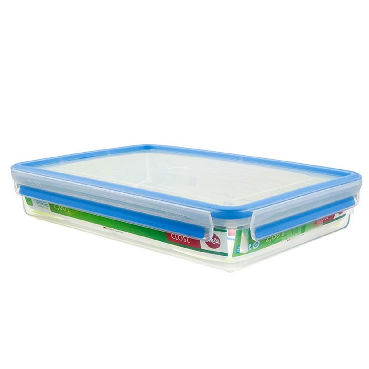 Emsa Clip & Close 2.6 Liter Frischhaltedose transparent/blau