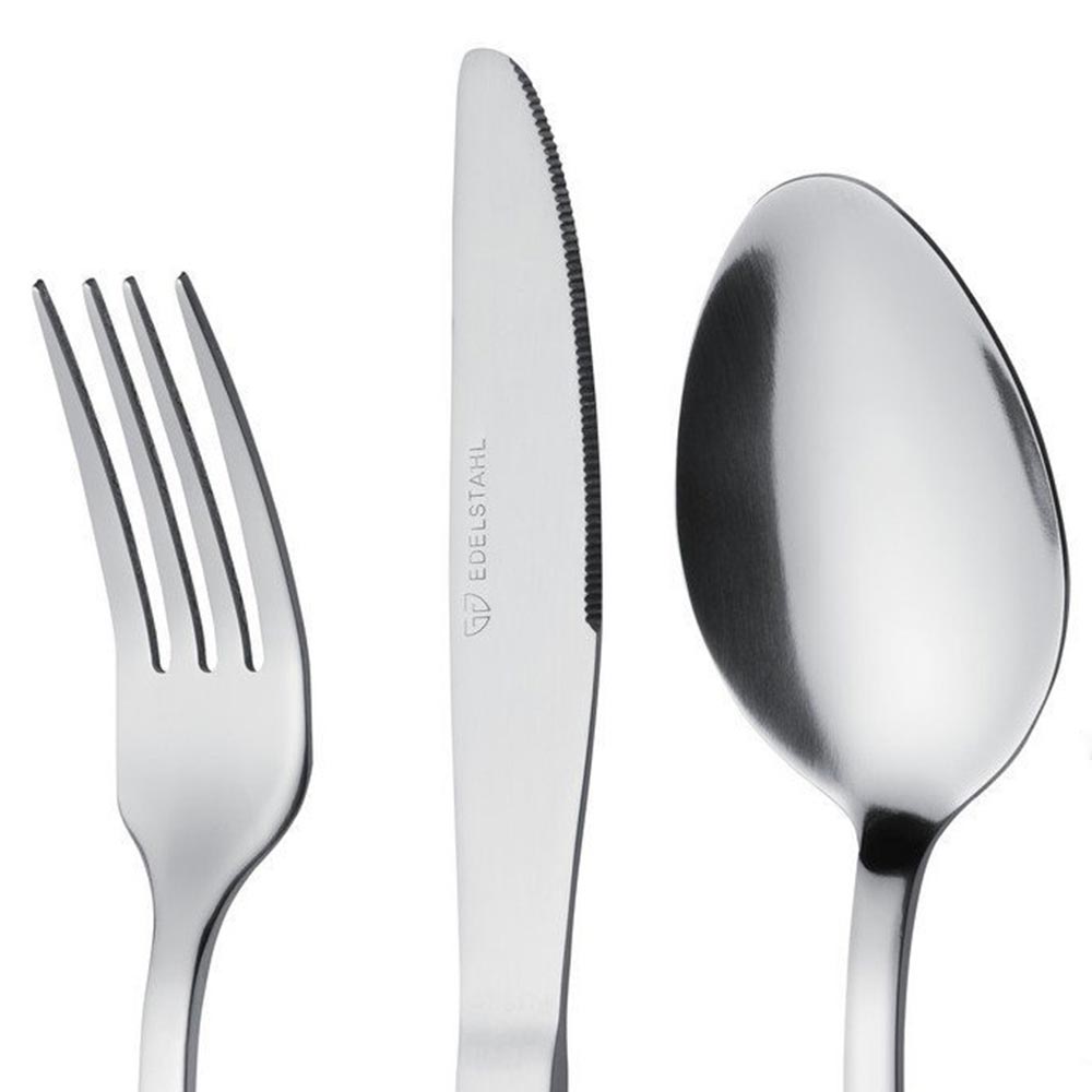 Gräwe Tafelbesteck für 6 Personen 30-teilig aus Edelstahl inkl. Kuchengabeln