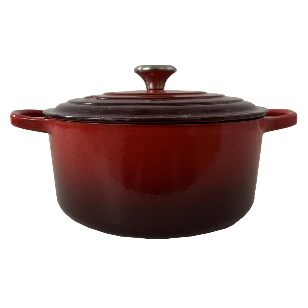 Le Creuset Bräter Signature Rund Gusseisen Kirschrot 28cm