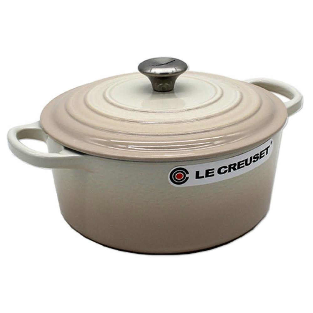 Le Creuset Bräter Signature Rund Gusseisen Meringue 22cm
