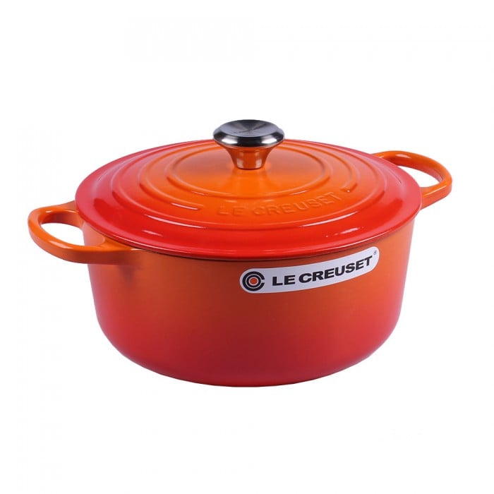 Le Creuset Bräter Signature Rund Gusseisen Ofenrot 28cm