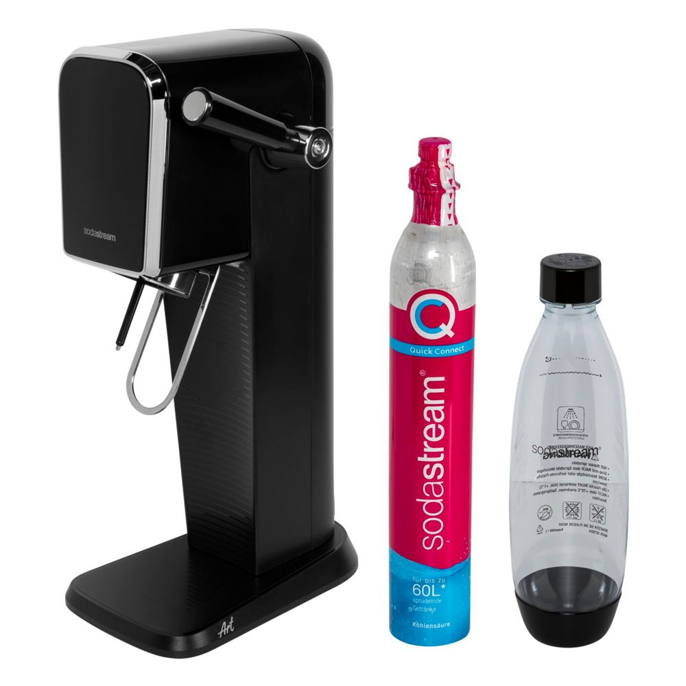 SodaStream Art Wassersprudler mit CO2-Zylinder und 1L spülmaschinenfeste Flasche