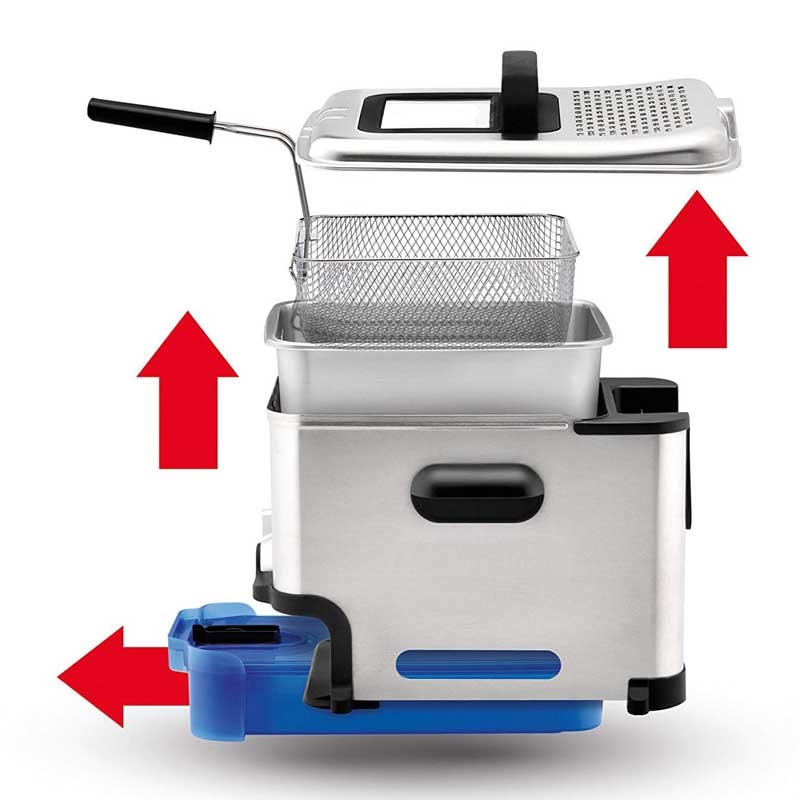 Tefal Oleoclean Pro FR8040 Inox & Design Fritteuse