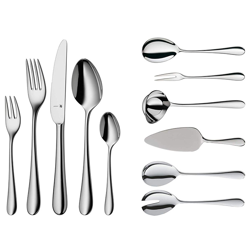 WMF Merit Besteckset 66-teilig mit Servierbesteck für 12 Personen