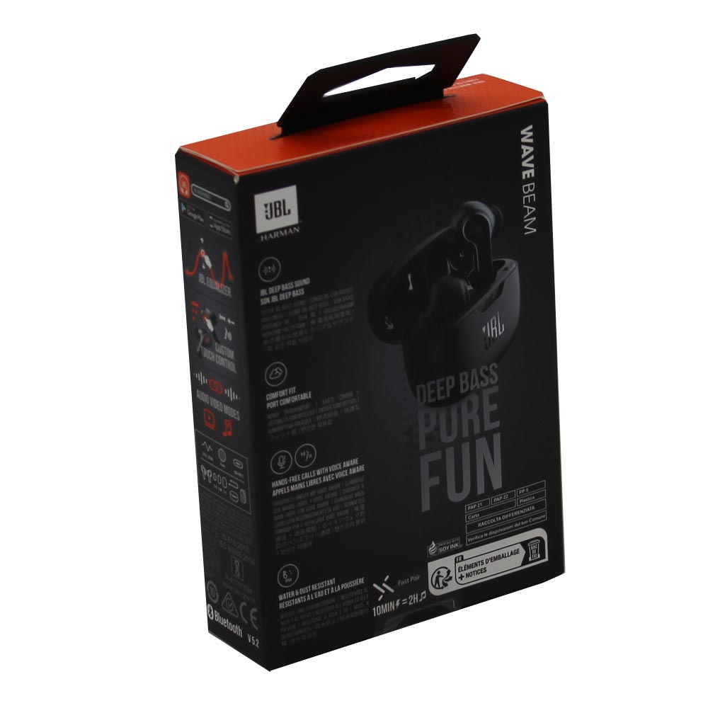 JBL Wave Beam kabellose In-Ear Ohrhörer schwarz