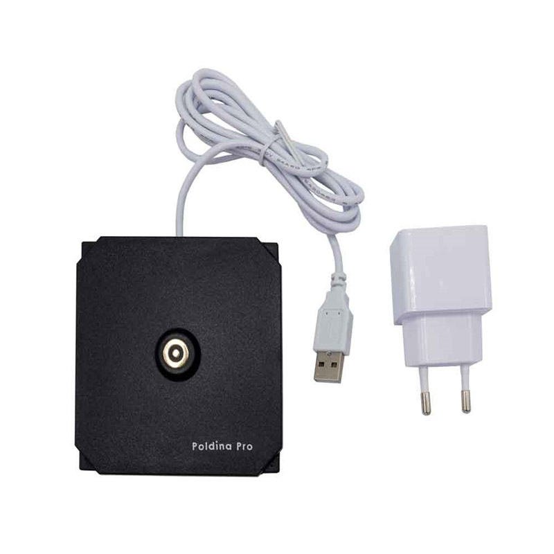 Zafferano Poldina Pro Dimmbare LED-Tischlampe aus Aluminium dunkel grau