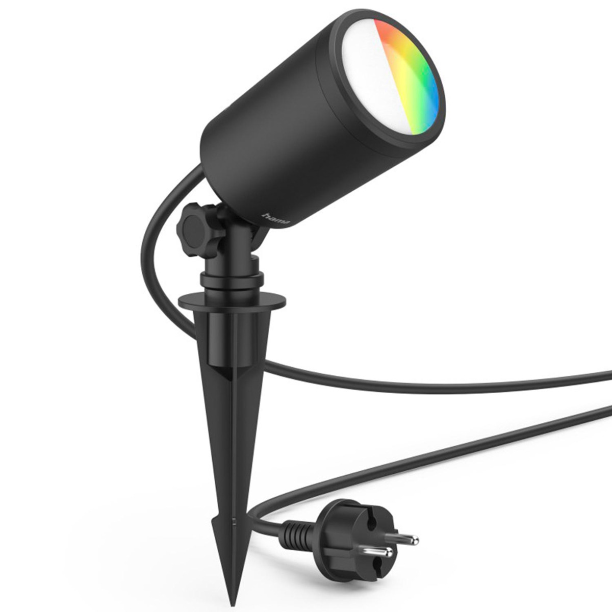 Hama Gartenleuchte WLAN, Gartenstrahler + Erdspieß, IP65, farbig