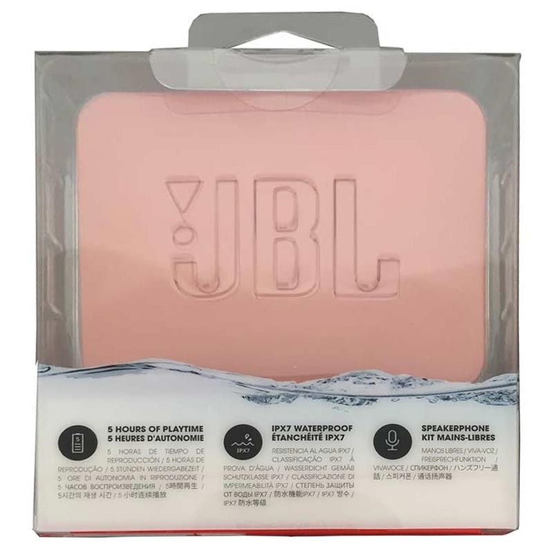 JBL GO2 Tragbarer Bluetooth-Lautsprecher dunkelrosa