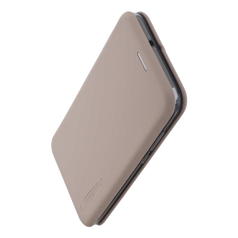 Peter Jäckel COMMANDER Book Case CURVE für Huawei P Smart 2019/ Honor 10 Lite Soft Touch Creme Rose