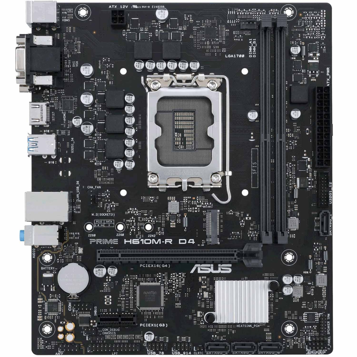 Asus Prime H610M-R D4 Intel H610 LGA 1700 micro ATX