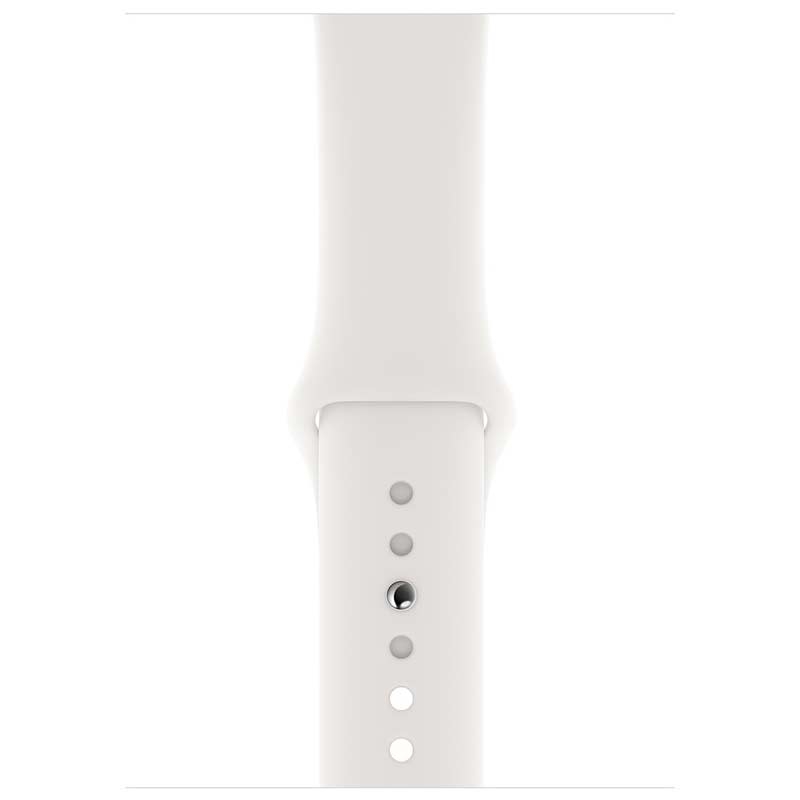 Apple Watch Series 4 GPS 44mm silber Sportarmband weiß (2.Wahl)