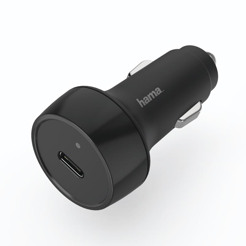 Hama Kfz-Ladegerät, Power Delivery (PD)/Qualcomm®, 18 Watt, Schwarz