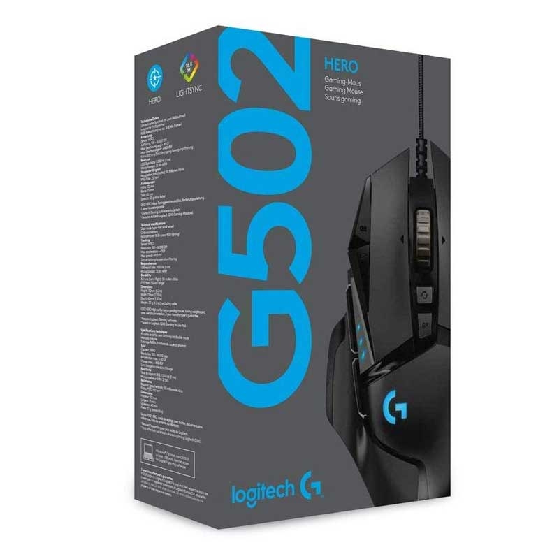 Logitech G502 HERO High Performance Gaming-Maus schwarz