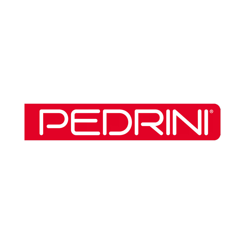 Pedrini polished Aluminum Coffee Maker 3 Tassen silber/schwarz