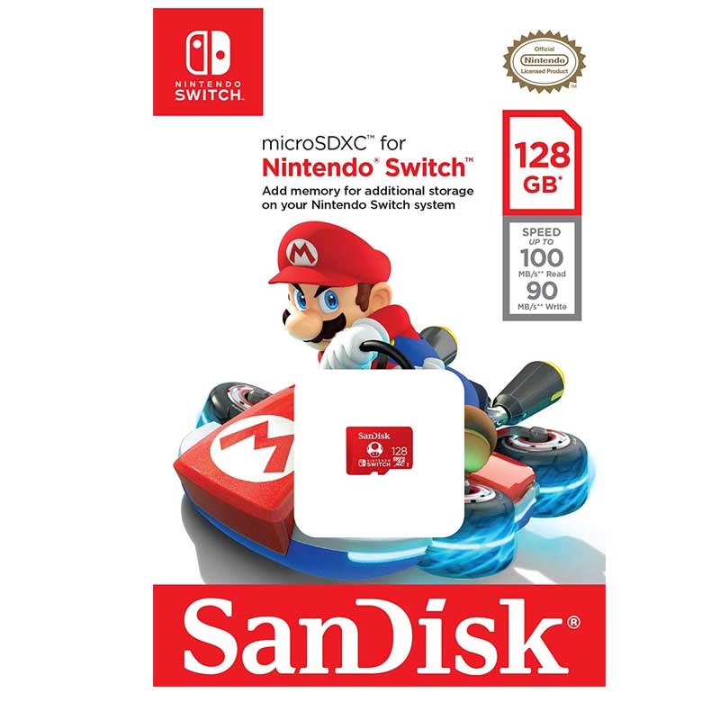 SanDisk microSDXC UHS-I card for Nintendo Switch 128GB - Nintendo licensed Product