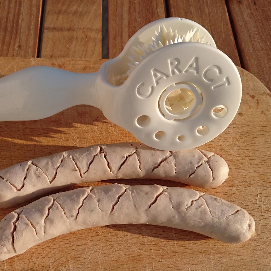 Caract Schneidroller - Grillzubehör zum Einschneiden für Grill- und Bratwürste