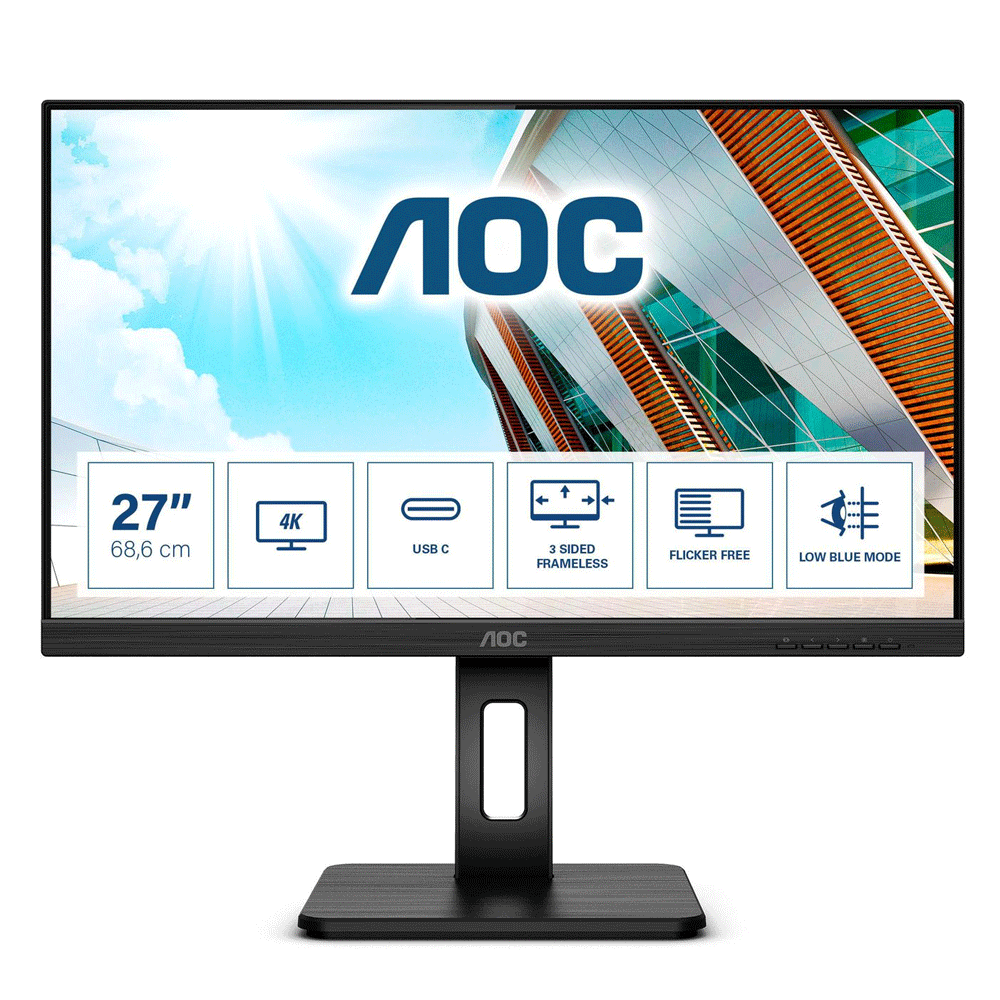 AOC U27P2CA 68,6cm (27 Zoll) 4K-LED-Monitor