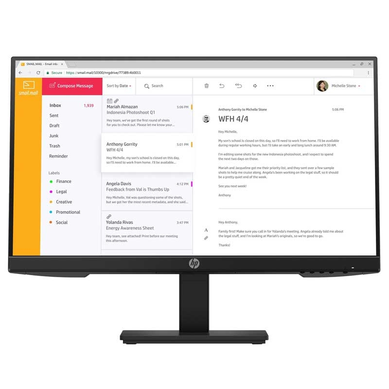 HP P24h G4 61 cm (24 Zoll) LED-Monitor