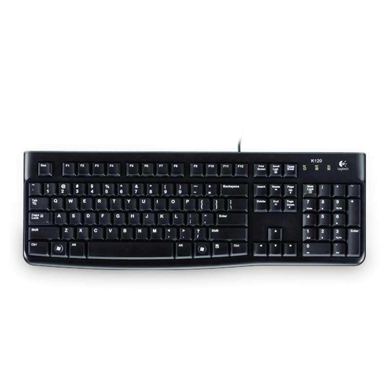Logitech K120 Tastatur kabelgebunden schwarz