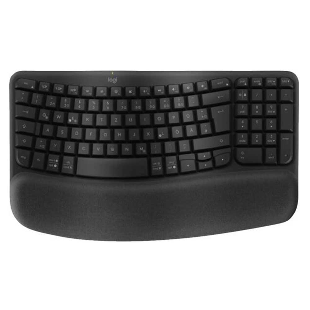 Logitech Wave Keys kabellose ergonomische Tastatur graphit