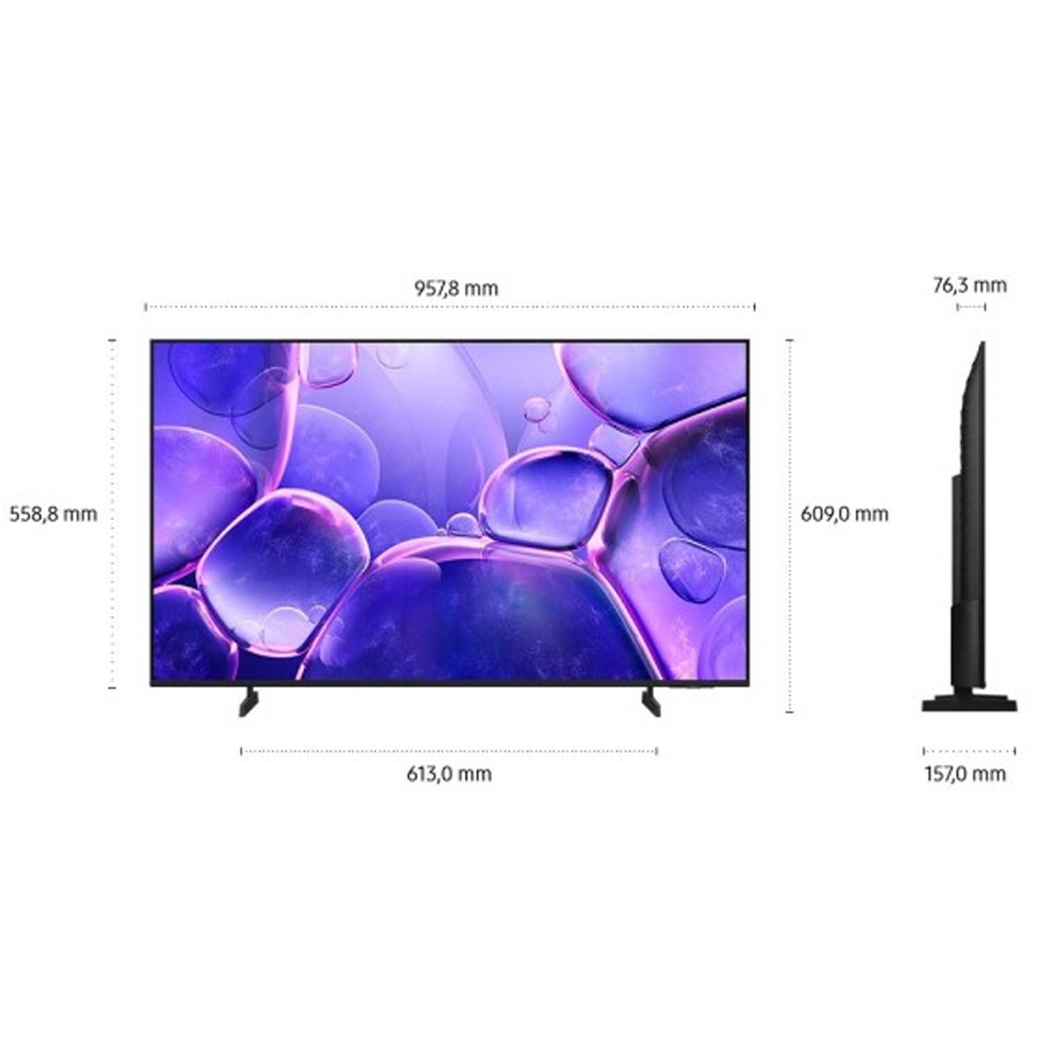 Philips The One 55PUS9050/12 139 cm (55 Zoll) 4K-LED-TV grau mit Ambilight