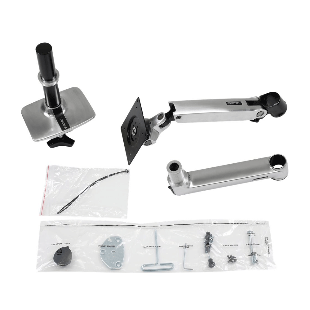 Ergotron LX Dual Monitorarm für zwei Monitore bis 63,5 cm 25 Zoll nebeneinander