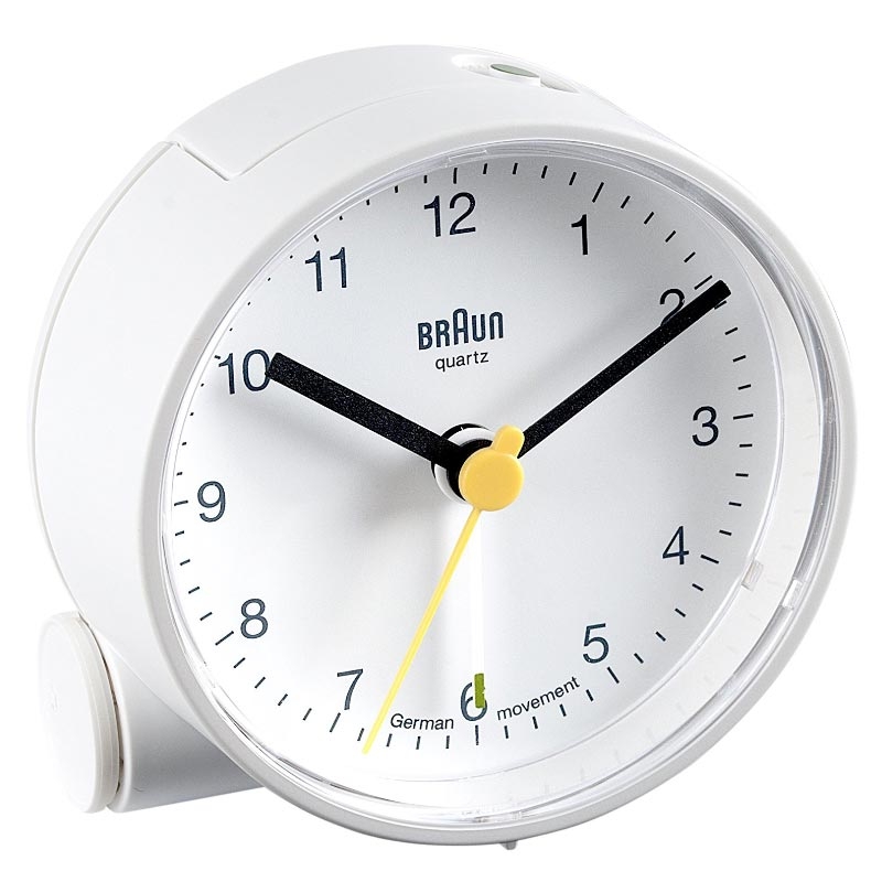 Braun BNC001 Quarzwecker analog weiß (2. Wahl)