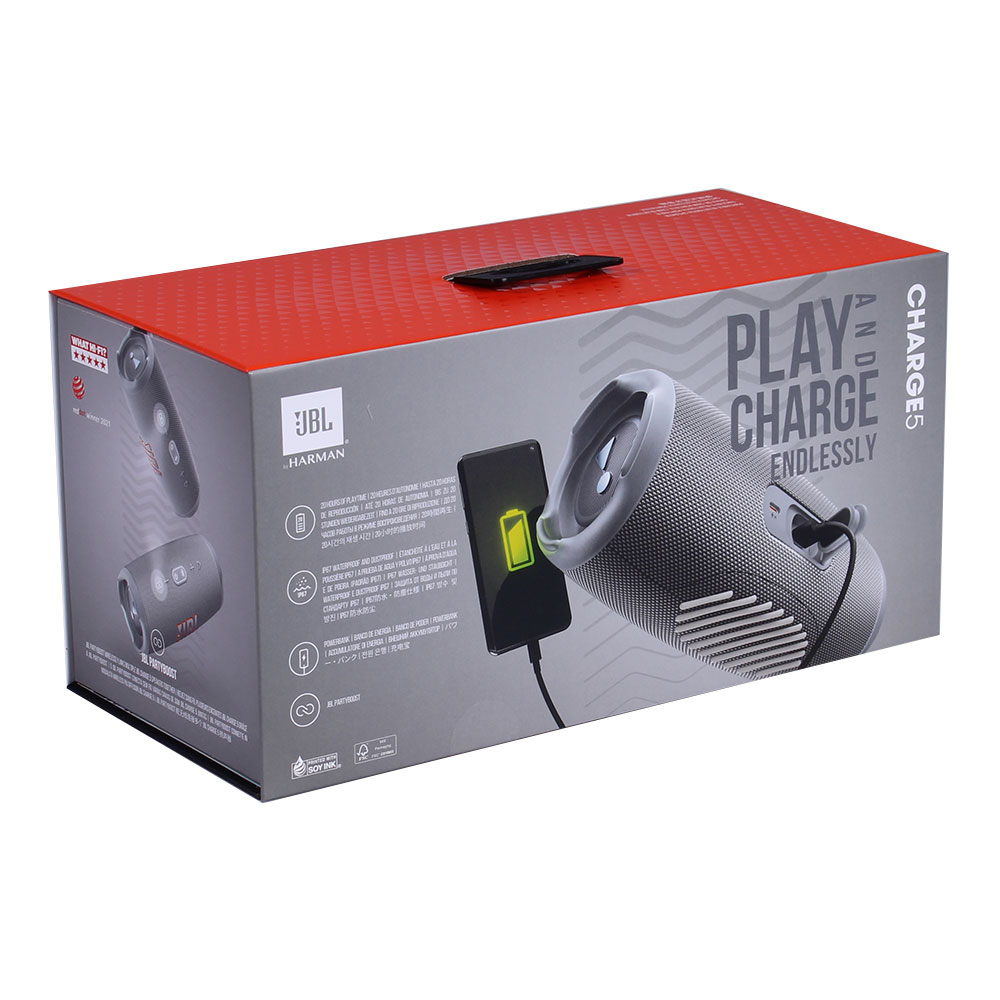 JBL Charge 5 Bluetooth-Lautsprecher grau