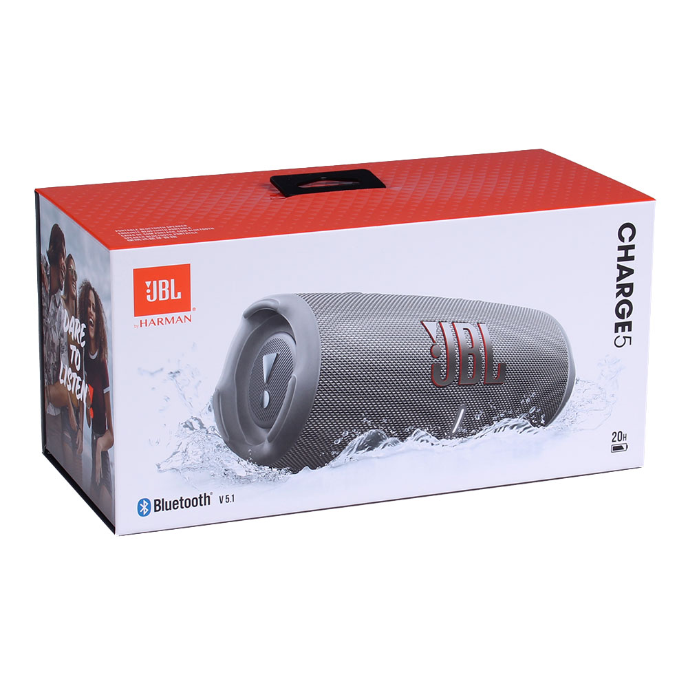 JBL Charge 5 Bluetooth-Lautsprecher grau