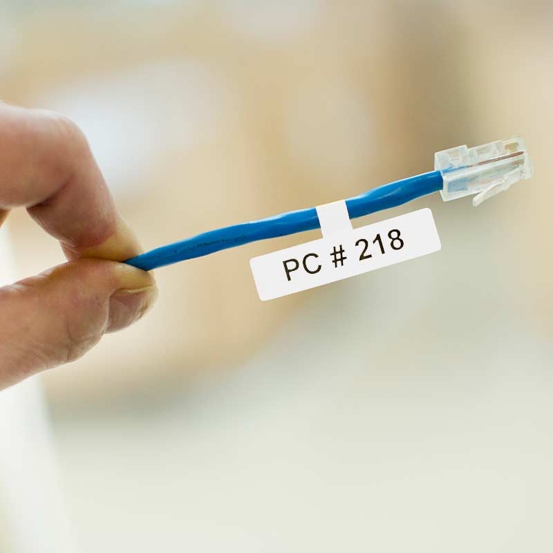 Brother P-touch FLe-2511 Schriftbandkassette schwarz auf weiß