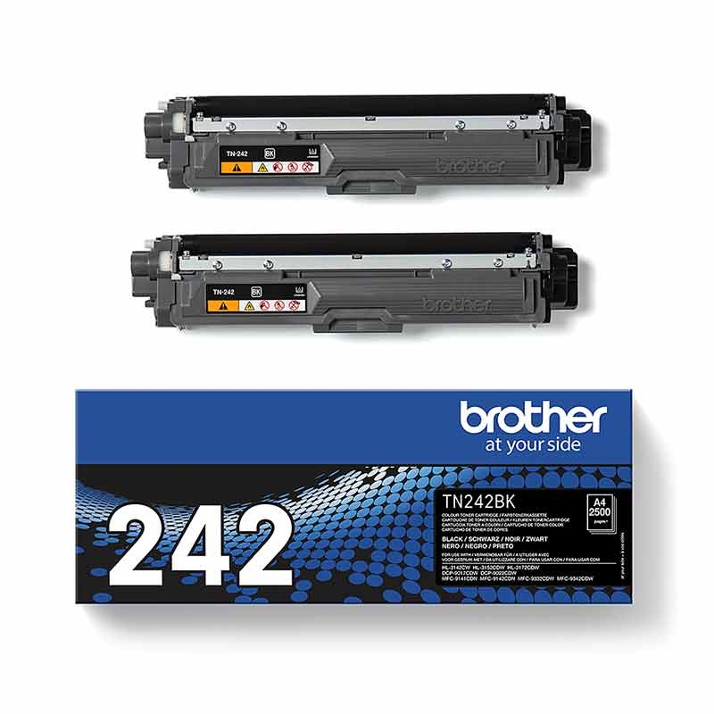 Brother TN242BK TWIN Toner schwarz 2er Pack