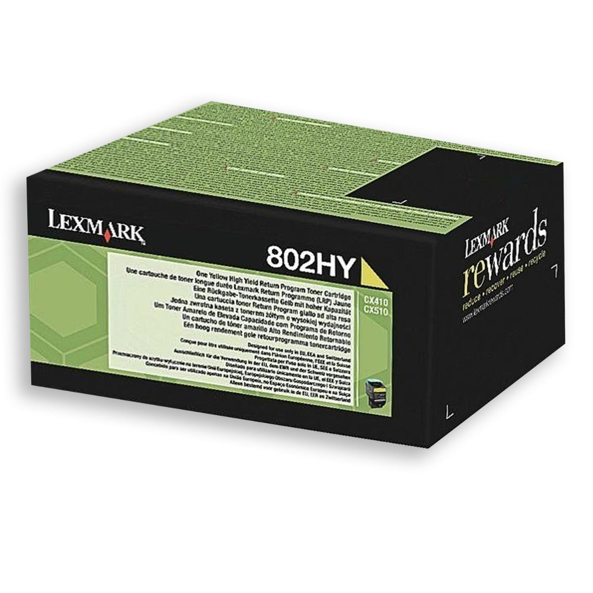 Lexmark 802HY Toner gelb
