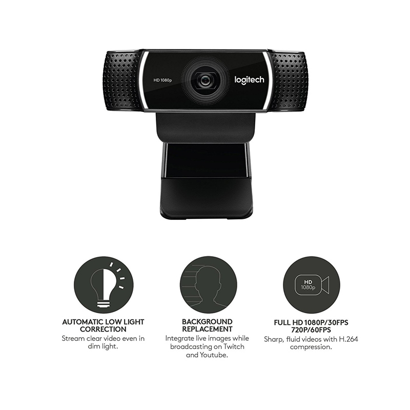 Logitech C922 HD Pro Webcam mit USB