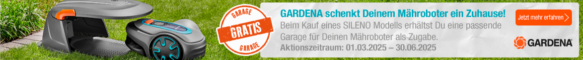 GARDENA schenkt Deinem Mähroboter ein Zuhause!
